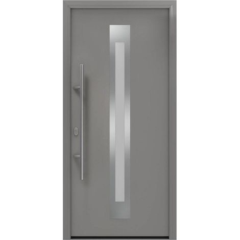 Hörmann Ecostar Haustür "ISOPRO IP 770S", graualuminium matt (RAL 9007), 110 x 210 cm (B x H), DIN Links