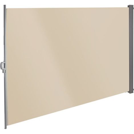 Store latéral 160 x 300 cm - Beige / Brise-vue rétractable