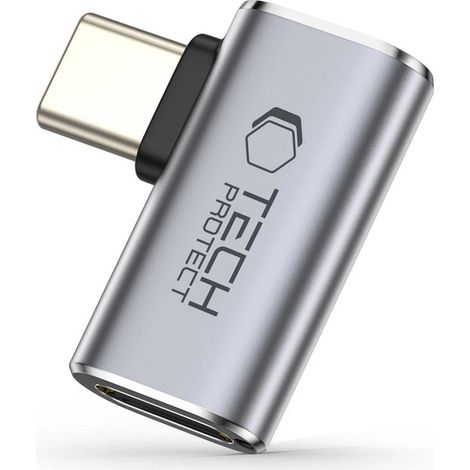 Adaptateur coudé USB-C Tech-Protect Ultraboost AA01 - Gris (1/5)