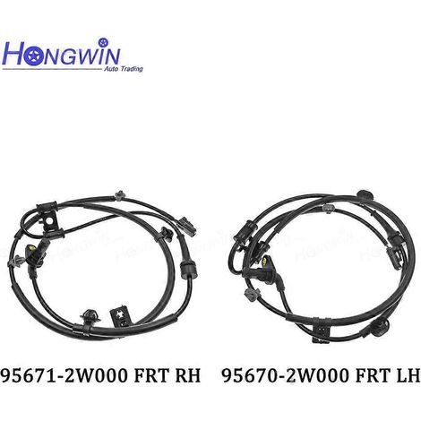 Capteur ABS de vitesse de roue arrière et avant 95680-2W000 95681-2W000 pour Hyundai Santa Fe Sport XL Kia Sorento 2.0L 2.4L 3.3L 2013-2019 4WD (avant droit et gauche) (1/5)
