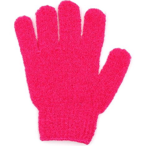 Körperpeeling-Handschuh, 5-Finger-Peelinghandschuh, Polyester, Tiefenreinigung, Größe L, waschbar (1/5)