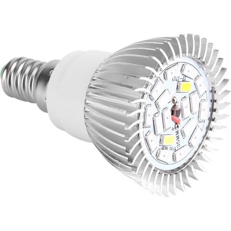 18W LED Grow Light Bulb Full Spectrum Plant Light for Indoor Plants Greenhouse Vegetables Succulent Hydroponics Organic Seedlings,18 LED E27/E14/GU10 (E14) (1/4)