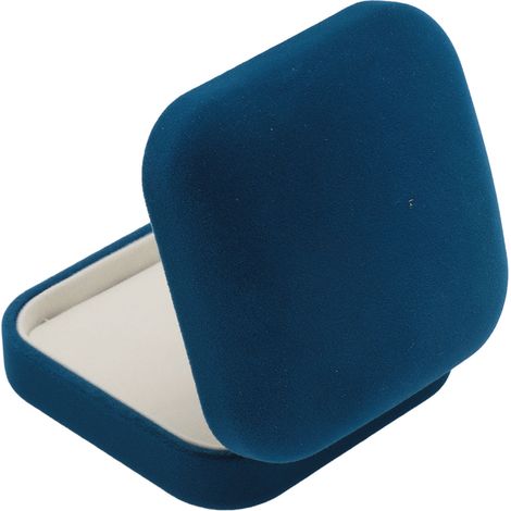 Coffret cadeau en velours pour bijoux, doublure douce, luxueux et élégant, idéal pour une demande en mariage, boîte à bracelet bleue (1/5)