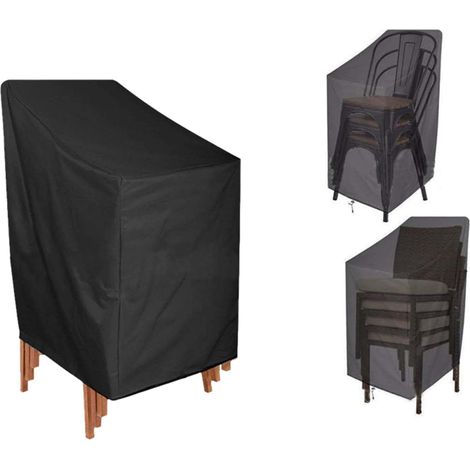 Housse de protection anti-poussière pour meubles d'extérieur, protection UV, housse de chaise de jardin, housse de protection imperméable (1/5)