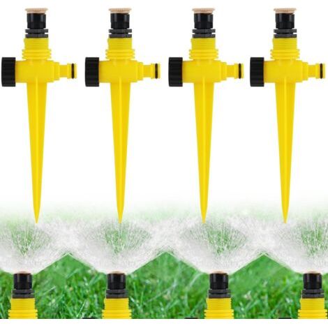 4Pcs Arroseur de Pelouse, Arroseur Jardin Pelouse, Arroseur Automatique, Sprinkler Arrosage, Asperseur Arrosage en Brume, pour Jardin Cour Pelouse (1/5)