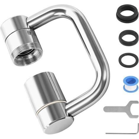Faucet Extender, 1080° Rotating Faucet Nozzle, Rotating Spray Regulator, Swivel Faucet Nozzle for Water Faucet for Bathroom and Kitchen (1/5)