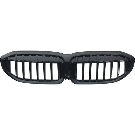 Parrilla delantera tipo riñón, negro brillante, compatible con el sedán de lujo Serie 3 G20 G21, negro brillante (1/2)