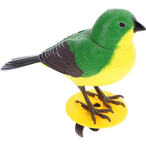 Oiseau jouet amusant et stimulant, oiseau électrique artificiel chantant-12x8.9cm-Random Color
