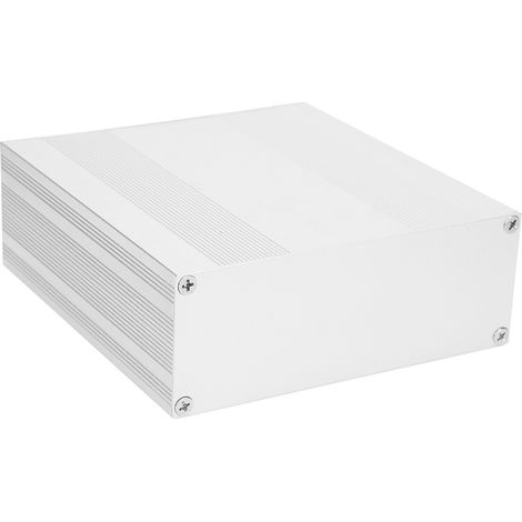 Boîtier électronique en aluminium, finition argent mat, type split, pour projets DIY, 54 x 145 x 150 mm (1/5)