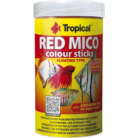 Barras de microcolor rojo tropical 100 ml/32 g