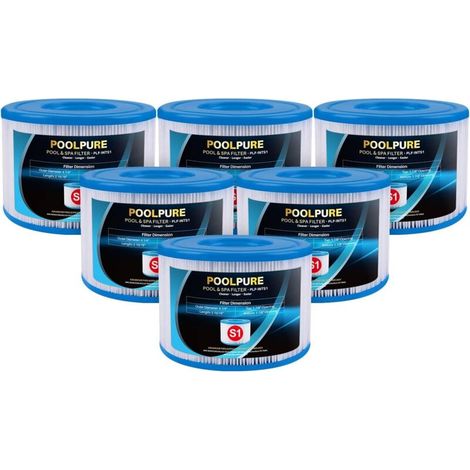 Type S1 (Lot de 6). Filtre Spa de Remplacement de Filtre pour Cartouches de Piscine PureSpa Easy Set (1/5)