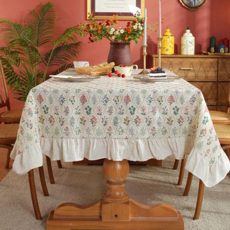 Tovaglia rettangolare antiscivolo e resistente al calore in stile nordico (120x160 cm) (1/5)