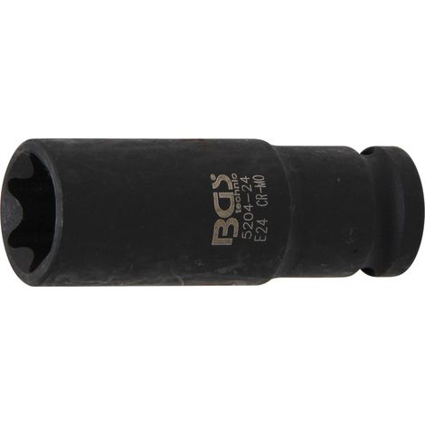 Vaso de impacto bgs technic 12,5 mm plata 78 mm