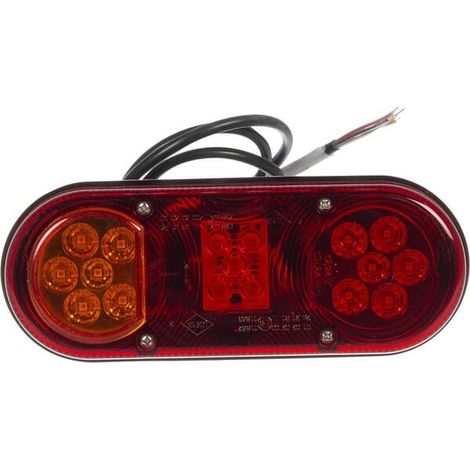 Feu arrière LED rectangle gauche câblé GOPART LA45007 (1/5)