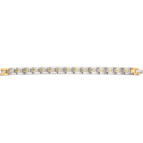 Bracelet Magnétique en Acier Inoxydable 12mm pour Soulagement de la Douleur et Bien-être (1/5)