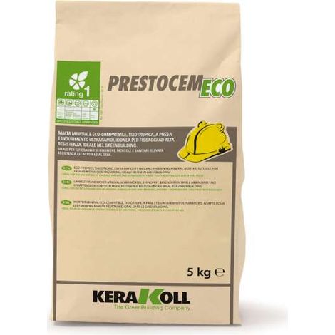 Kerakoll Prestocem Eco Malta 5 kg - Fissaggio ultrarapido - Tixotropica