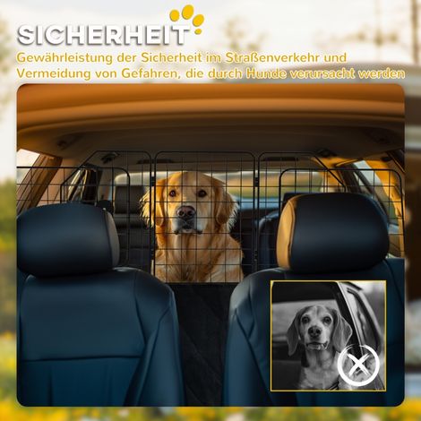 Barrière pour chien extensible 93-150cm, pliable, montage facile, acier noir, portail de sécurité ajustable pour animaux (1/5)