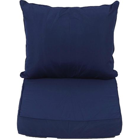 Outdoor-Sonnenliege aus wasserabweisendem Polyester, integrierte Sitz- und Rückenkissen aus verdickter PP-Baumwolle, Set für Garten, Terrasse, Strand (1/5)