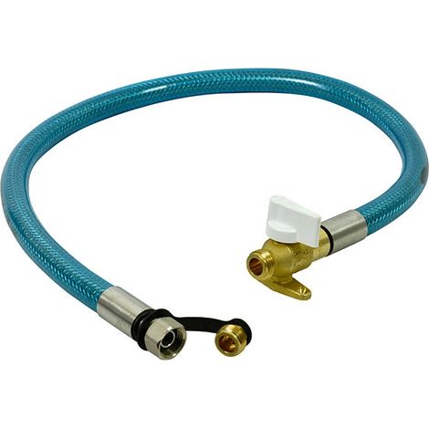 Gurtner – Flexible inox 1,50m pour gaz naturel – Robinet ROAI inclus – Pression 37 mbar – Débit 1,6 m³/h – Entrée mâle G 1/2' (1/4)