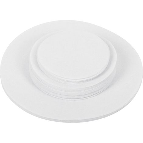 Tapis de protection en feutre pour assiettes, séparateur antifriction, tapis isolant pour assiettes en porcelaine (blanc, 48 pièces) (1/4)
