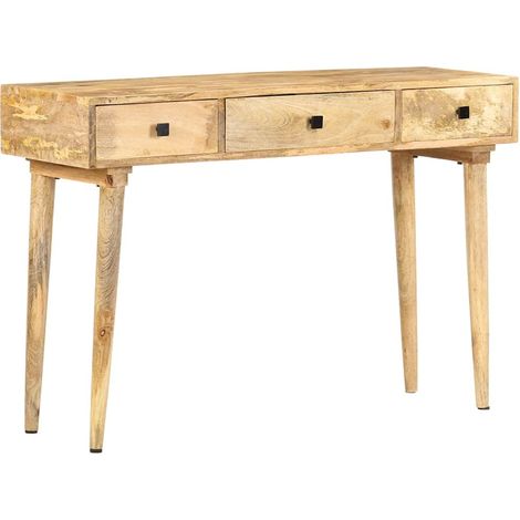 Mesa consola de madera maciza de mango 115x35x76 cm (1/5)