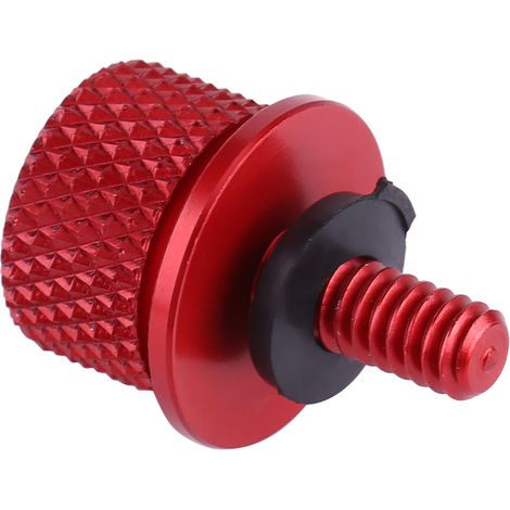 x 6 mm 1/4" Gewindeschraube aus Aluminium für Motorräder, universelle Hecksitzschraube, rot