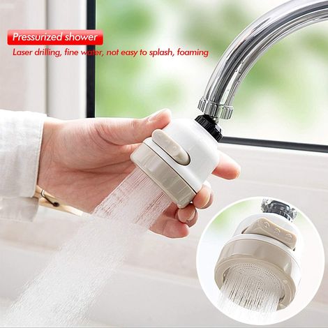 Ensemble de 2 robinets de cuisine mobiles, robinet à économie d'eau avec rotation à 360° (1/5)