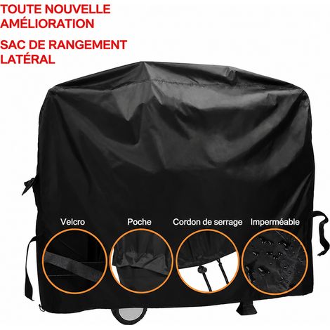 Housse de protection pour barbecue d'extérieur en tissu Oxford 420D avec pochette 420d 27 × 30 × 5 cm 750 g – Livraison gratuite (1/5)