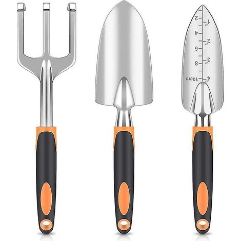 Ensemble d'outils de jardin, outils en alliage d'aluminium robustes et légers avec poignée non ergonomique, Garde (1/3)