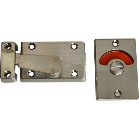Yale Locks Indicator Bolt For Bathrooms Or W.C Doors Satin Chrome P127 (1/4)