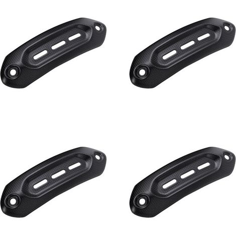 Compatible con 4 piezas originales de fibra de carbono para motocicletas, protector térmico de escape, adecuado para Hypermotard 950 939 821 RVE SP