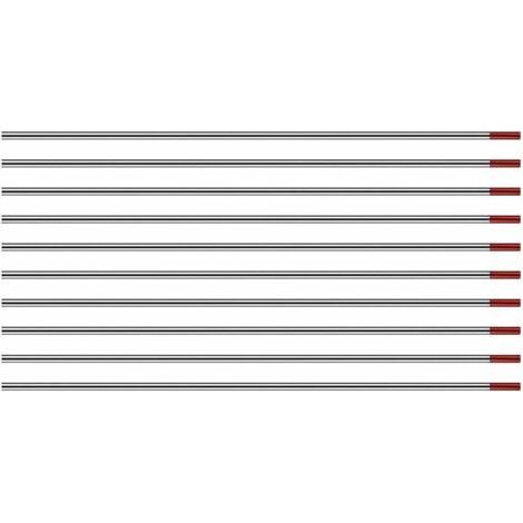 Électrodes de tungstène TIG WT20 1,6mm 150mm – Lot de 10 pièces – Pour soudage acier et alliages – Excellente stabilité de l'arc (1/2)