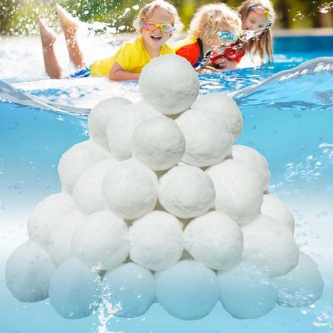 Boules filtrantes pour piscine, 700 g, remplacent 25 kg de sable filtrant, réutilisables-AquaForge (1/5)