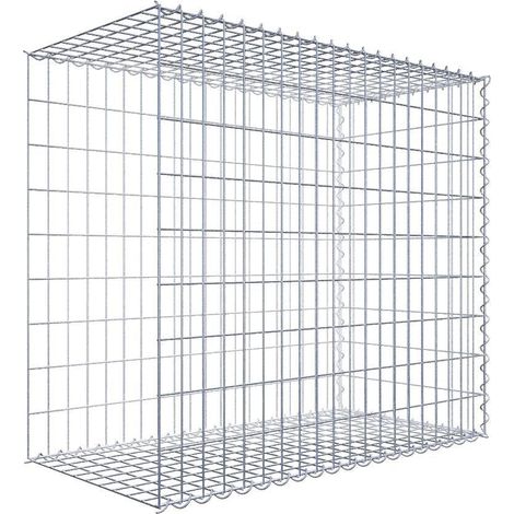 Gabiondeco - Gabion - Element de prolongation en longueur 100 cm x 90 cm x 50 cm (L x H x P). maille 5 x 10 cm. Spirale. Avert.: il manque une grille - Made in Germany (1/5)