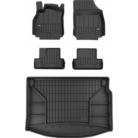Jeu de tapis de sol 3D en caoutchouc pour Renault Megane 3 Coupé 2008-2015