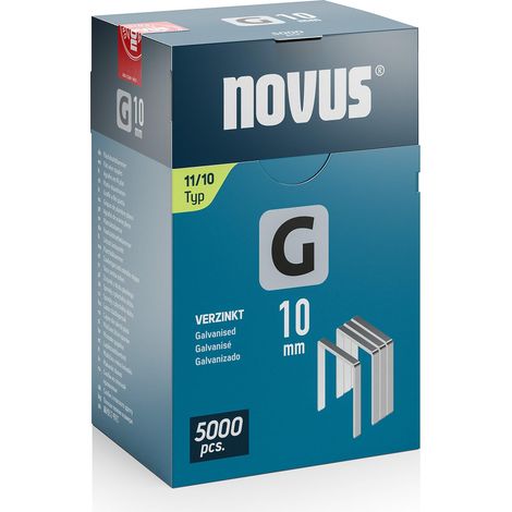 Agrafes en fil plat de type 11, longueur 10 mm, 5000 pièces (1/4)