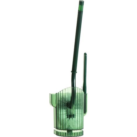 Ahlsen Verbesserte Toilettenbürsten, Toilettenbürste mit langem Griff, schlanke und kompakte Toilettenbürste – robuste Toilettenbürste, Tiefenreinigung, mit flacher Bürste (1/4)