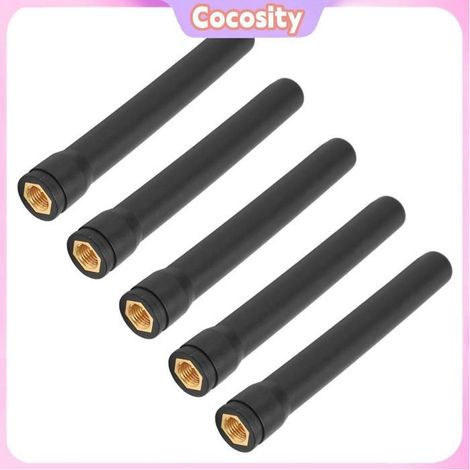 Connecteur d'antenne à broche intérieure mâle SMA, manchon en caoutchouc, Gain 3dbi pour LORA sans fil, 5 pièces (1/4)