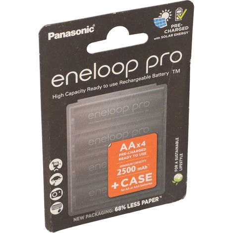 eneloop eneloop pro HR06 +Box Mignon (AA)-Akku NiMH 2500 mAh 1.2 V 4 St. (1/5)