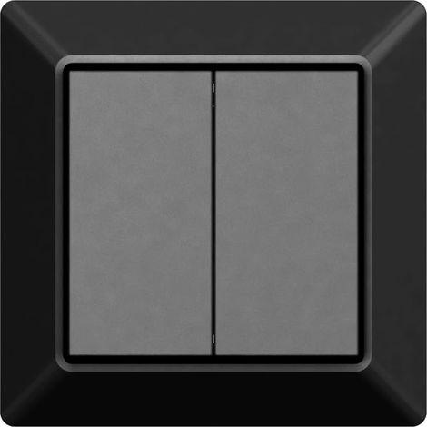 Acteur compatible avec passerelle Zigbee 3.0 interrupteur mural noir mat 4 boutons (1/5)