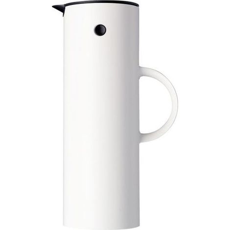 Stelton 5709846001268 960 Termoscan a doppia parete in vetro 1 L con tappo a leva e a vite colore Bianco (1/2)
