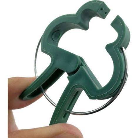 48 Clips de Jardin pour tomates, Roses, concombres et Autres Plantes grimpantes - Pinces Stables pour Fixer Les Plantes grimpantes H176 (1/3)