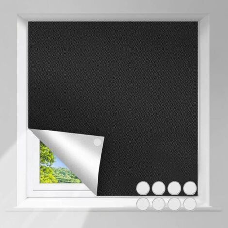 Store occultant magnétique pour fenêtre sans perçage Store Occultant Tissu Isolation pour fenêtre de Toit Protection Solaire Film Fenetre Portable pour Chambre Grenier Bébé Chambre (1/5)