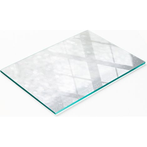 Tabla de cocina decorativa de cristal para picar y servir alimentos peque帽os, 80 x 52 cm.