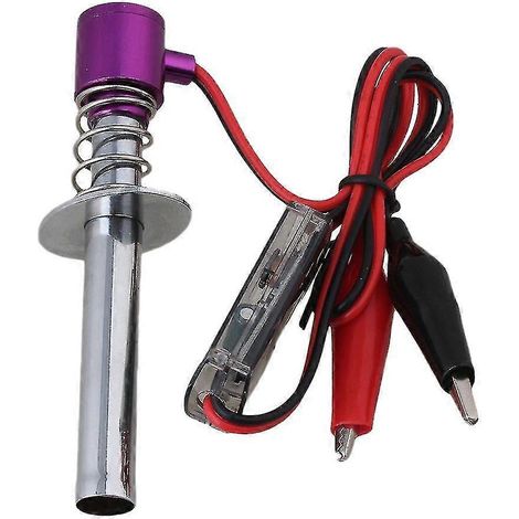 Allumeur de bougie de préchauffage électronique amélioré 6V-24V pour voiture RC nitro violet (1/5)