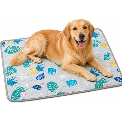 Alfombrilla refrescante premium 150100cm, Manta refrescante lavable, refrescante verano antideslizante resistente arañazos, Azul selva tropical (1/5)