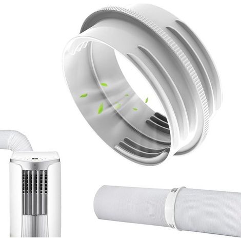 Adaptador para manguera de aire acondicionado,Acoplamiento universal para manguera de drenaje,Conexión de doble diámetro,130 mm / 150 mm,Blanco (1/5)