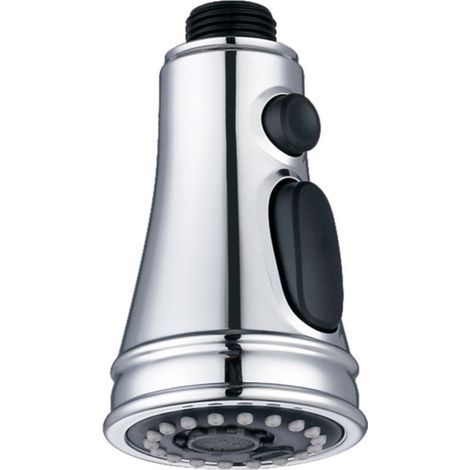 Douchette extractible pour évier de cuisine – 3 fonctions de jet, finition chromée, compatible Moen, Delta, Kohler et norme UE (1/4)