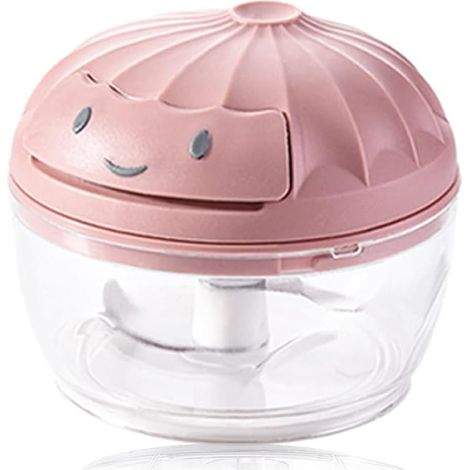 Mini presse-ail de cuisine manuel, extracteur d'ail, robot culinaire (petit modèle rose) (1/3)