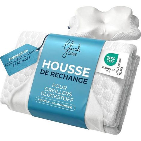 Taie Doreiller - Pour Oreiller Ergonomique Allrounder - En Fibres D'eucalyptus Et Spandex - Gris - 1 Pièce (1/5)